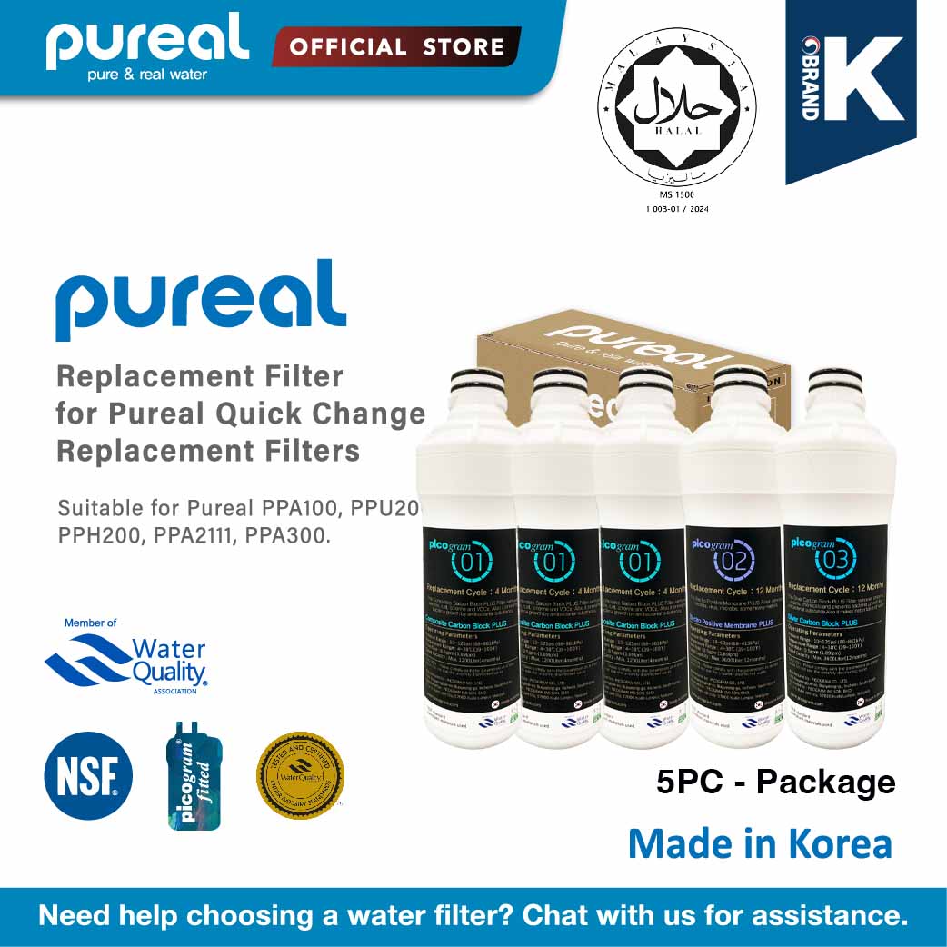 Pureal Premium Twist Quick Change Replacement Filters